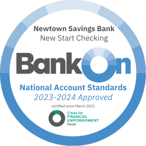 BankOn logo showing New Start Checking