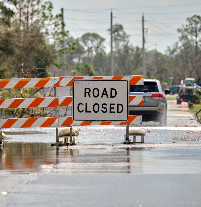 Road Closed Flood