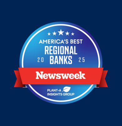 America's Best Regional Bank 2025 badge